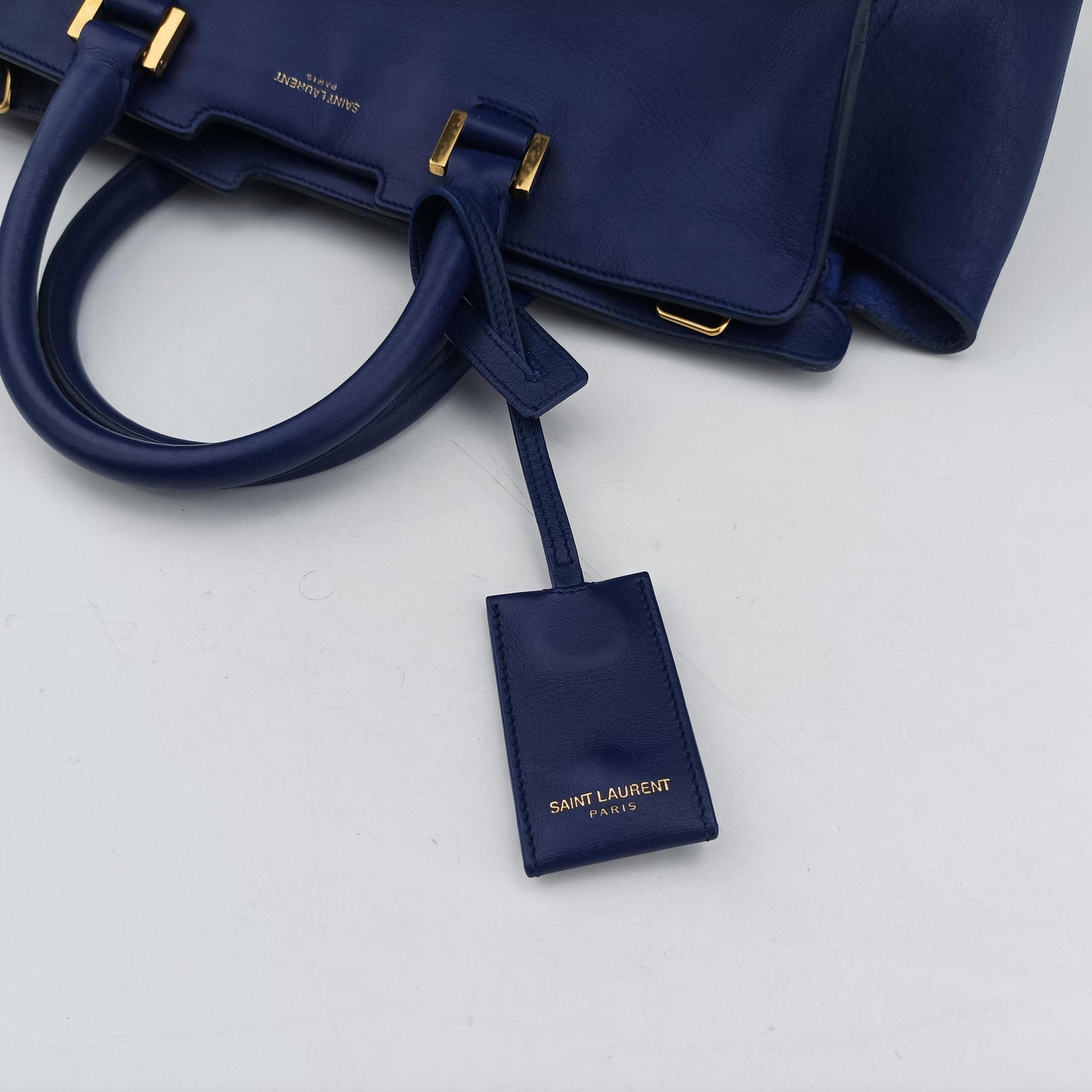 Y Ligne Petit Cabas Blue Leather 311210 311210.527066Yライン プチカバス ブルー レザー 311210 311210.527066