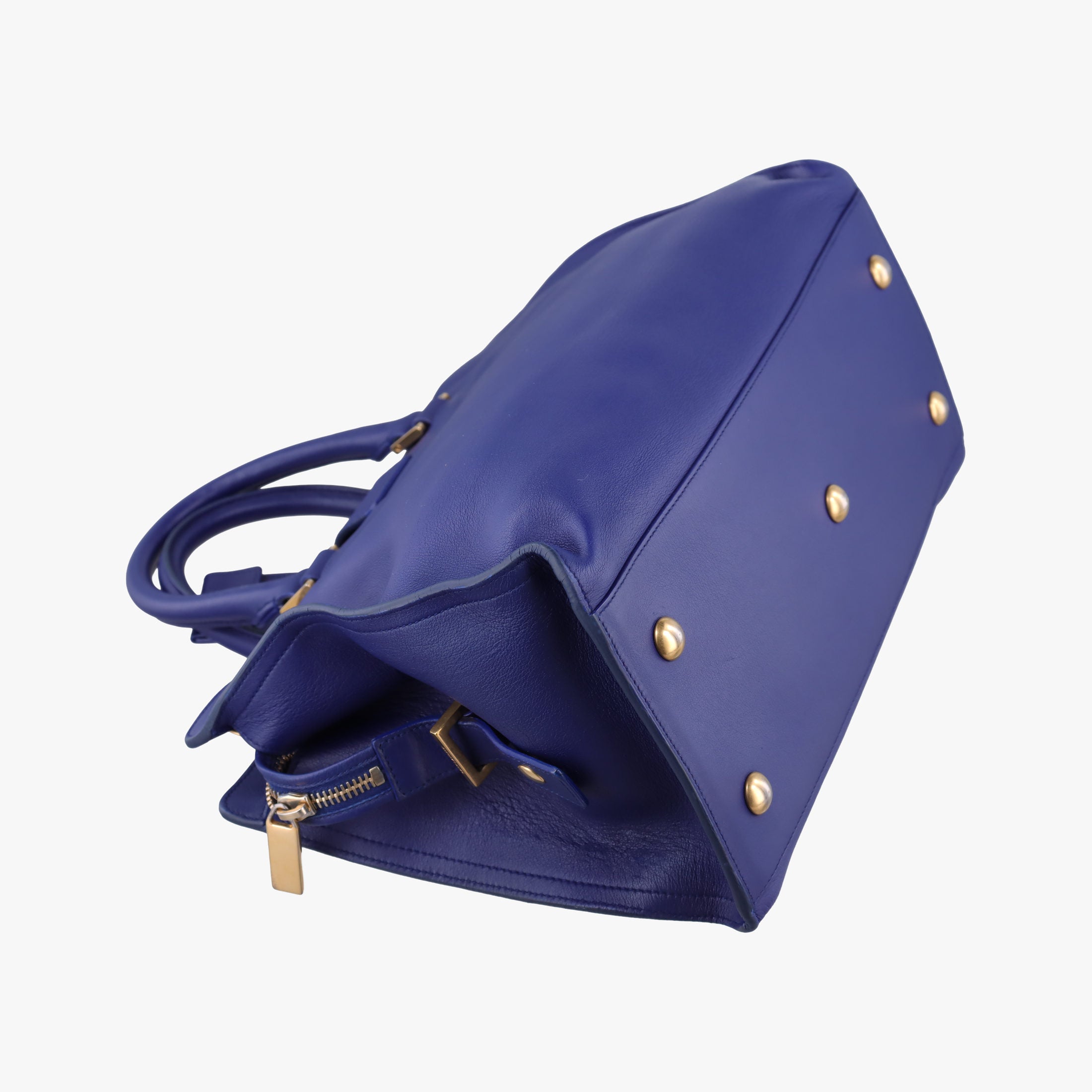 Y Ligne Petit Cabas Blue Leather 311210 311210.527066Yライン プチカバス ブルー レザー 311210 311210.527066