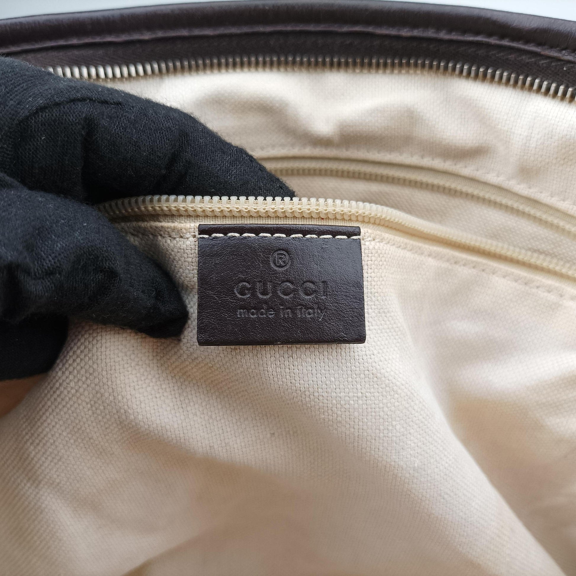 GG Supreme Brown PVC coated canvas×Leather 353437 G018344562GGスプリーム ブラウン PVCコーティングキャンバス×レザー 353437 G018344562