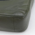 Intrecciato Green Leather B04809852Eイントレチャート グリーン レザー B04809852E