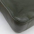 Intrecciato Green Leather B04809852Eイントレチャート グリーン レザー B04809852E