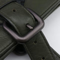 Intrecciato Green Leather B04809852Eイントレチャート グリーン レザー B04809852E