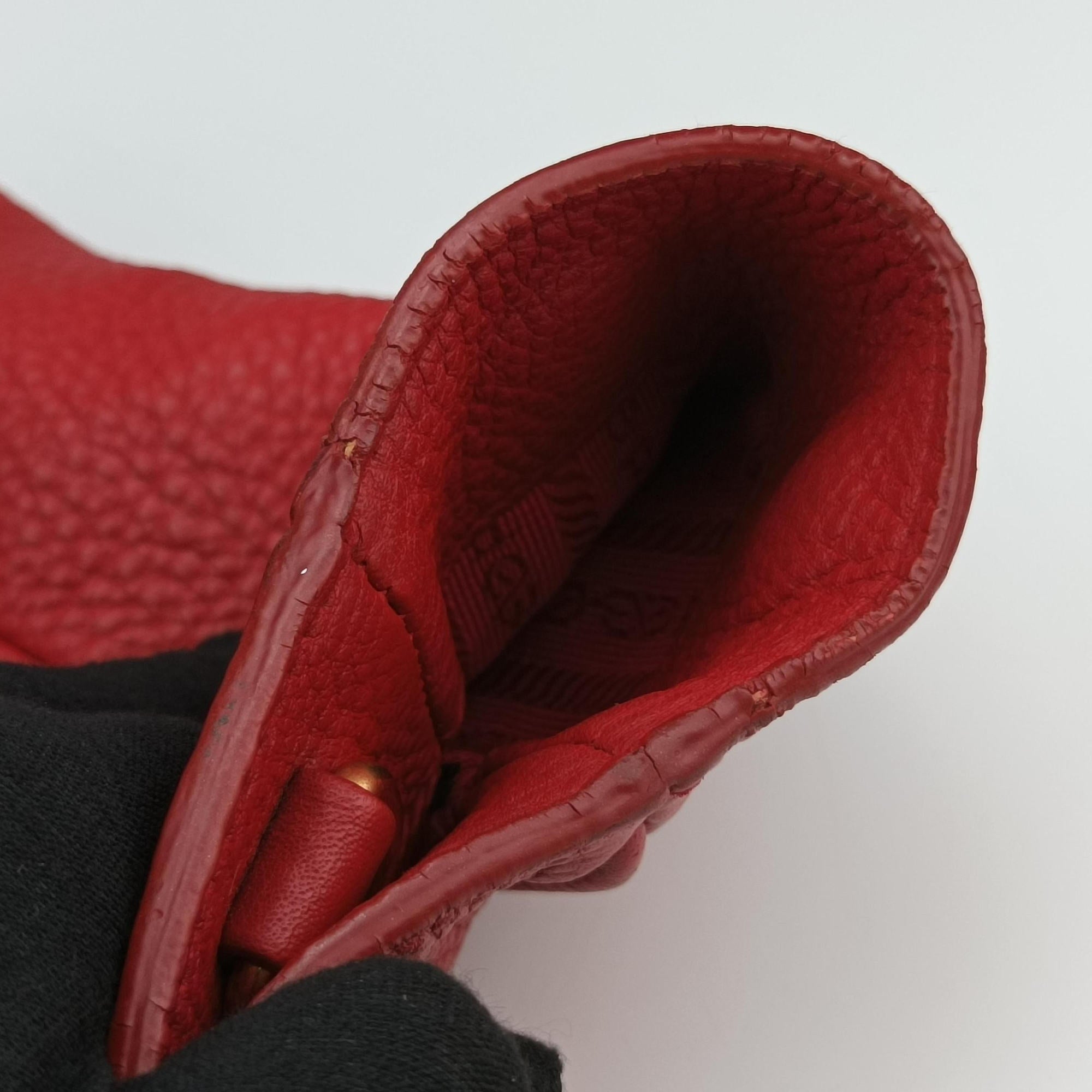 Vitello Daino Top Handle Red Leather BN2420 31/N 165ヴィッテロ ダイノ トップハンドル レッド レザー BN2420 31/N 165