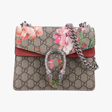 Dionysus beige×red×multicolor PVC coated canvas × suede 421970 A020276695ディオニュソス ベージュ×レッド×マルチカラー PVCコーティングキャンバス × スエード 421970 A020276695