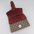 Dionysus beige×red×multicolor PVC coated canvas × suede 421970 A020276695ディオニュソス ベージュ×レッド×マルチカラー PVCコーティングキャンバス × スエード 421970 A020276695
