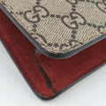 Dionysus beige×red×multicolor PVC coated canvas × suede 421970 A020276695ディオニュソス ベージュ×レッド×マルチカラー PVCコーティングキャンバス × スエード 421970 A020276695