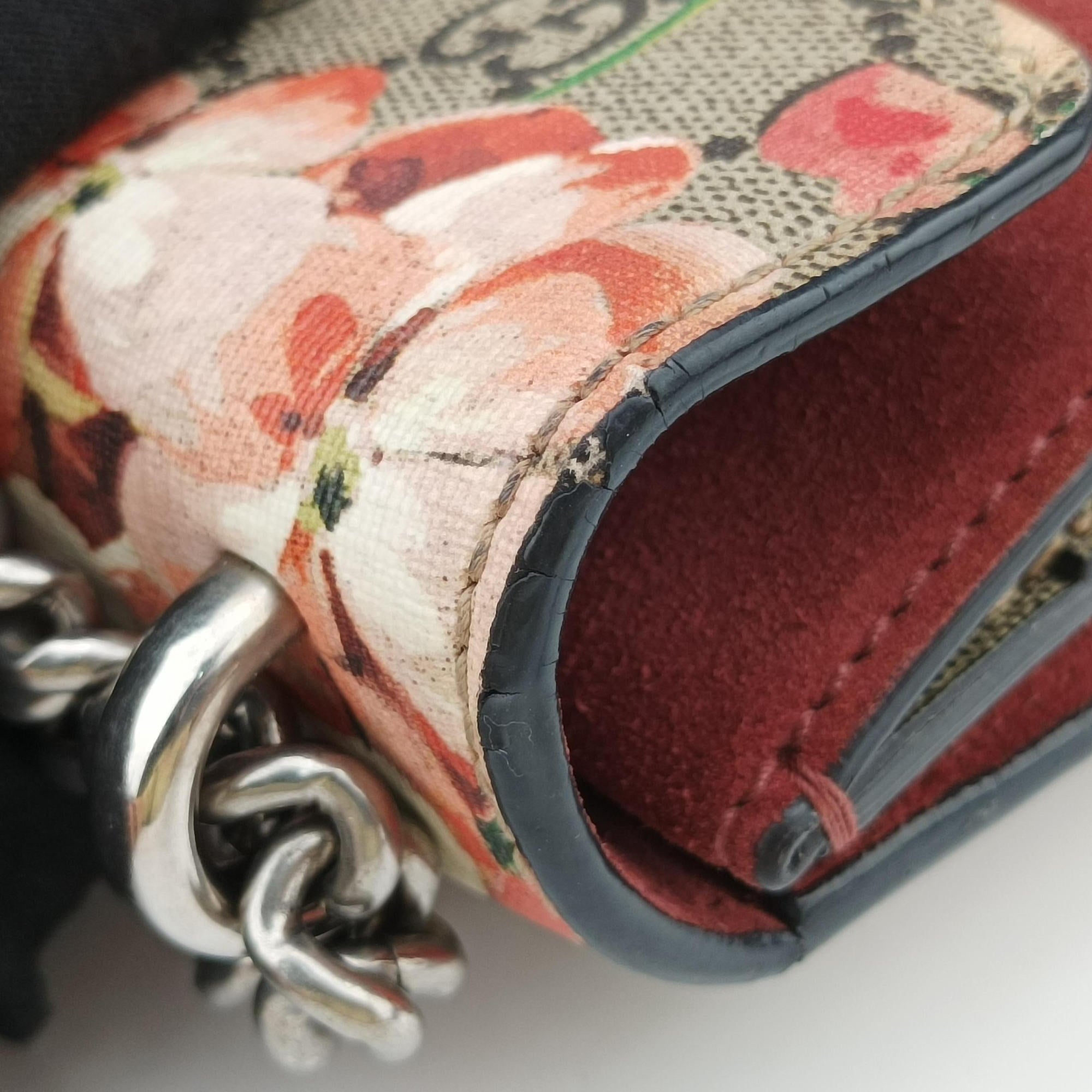 Dionysus beige×red×multicolor PVC coated canvas × suede 421970 A020276695ディオニュソス ベージュ×レッド×マルチカラー PVCコーティングキャンバス × スエード 421970 A020276695