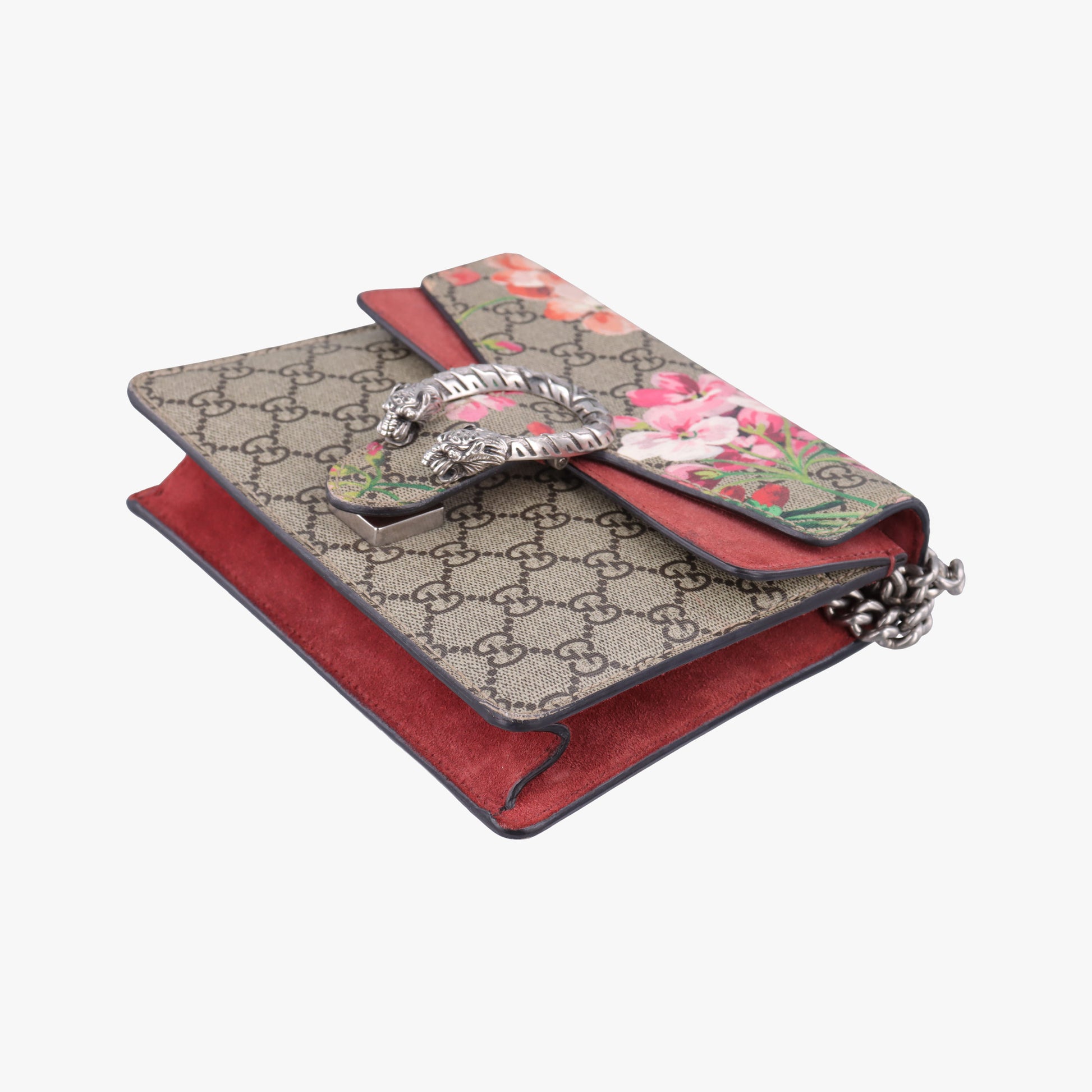 Dionysus beige×red×multicolor PVC coated canvas × suede 421970 A020276695ディオニュソス ベージュ×レッド×マルチカラー PVCコーティングキャンバス × スエード 421970 A020276695