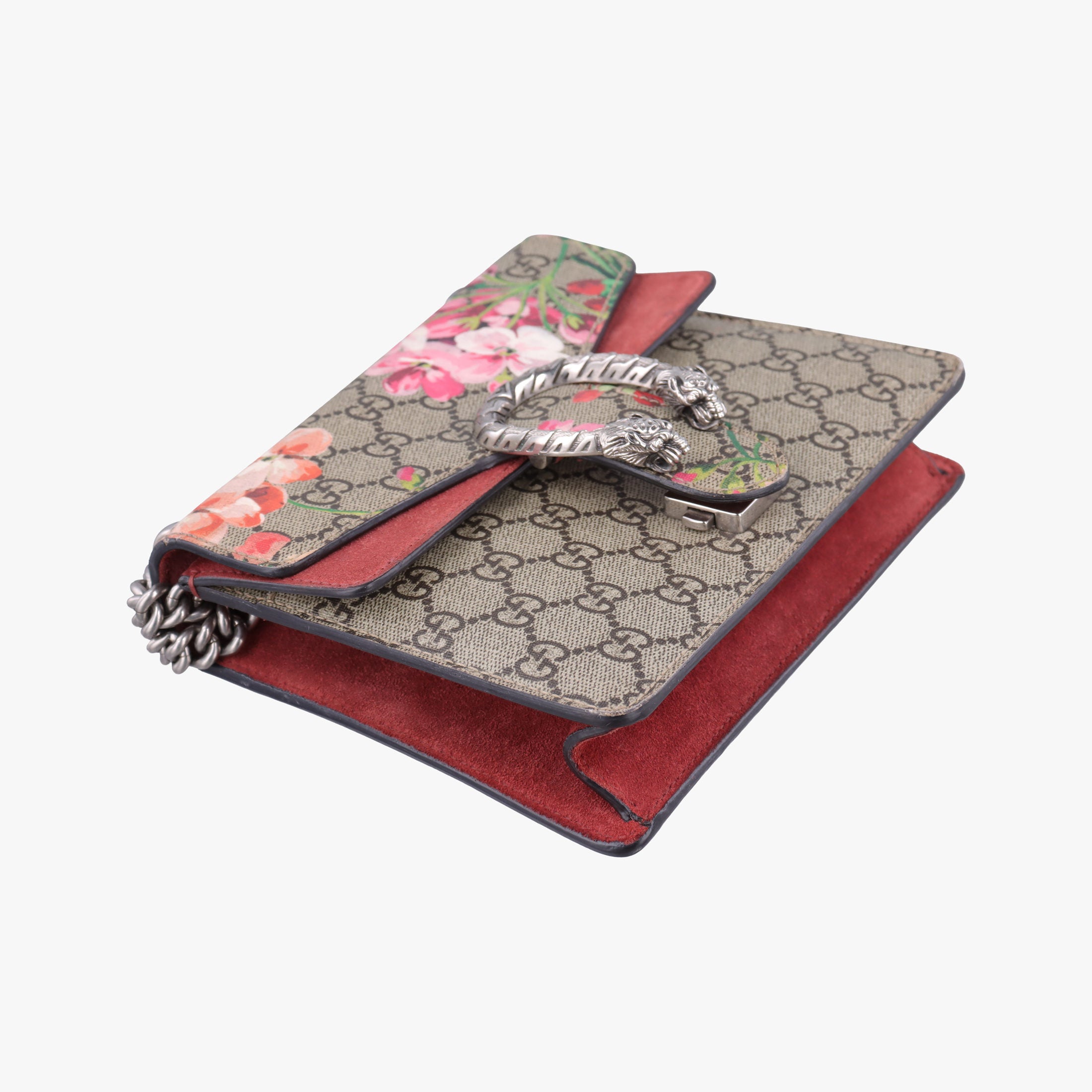 Dionysus beige×red×multicolor PVC coated canvas × suede 421970 A020276695ディオニュソス ベージュ×レッド×マルチカラー PVCコーティングキャンバス × スエード 421970 A020276695