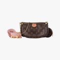 MULTI POCHETTE ACCESSOIRES MARRON×ROSE CLAIRE Monogram Canvas M44840 TA2260ミュルティポシェットアクセソワール マロン×ローズ クレール モノグラムキャンバス M44840 TA2260