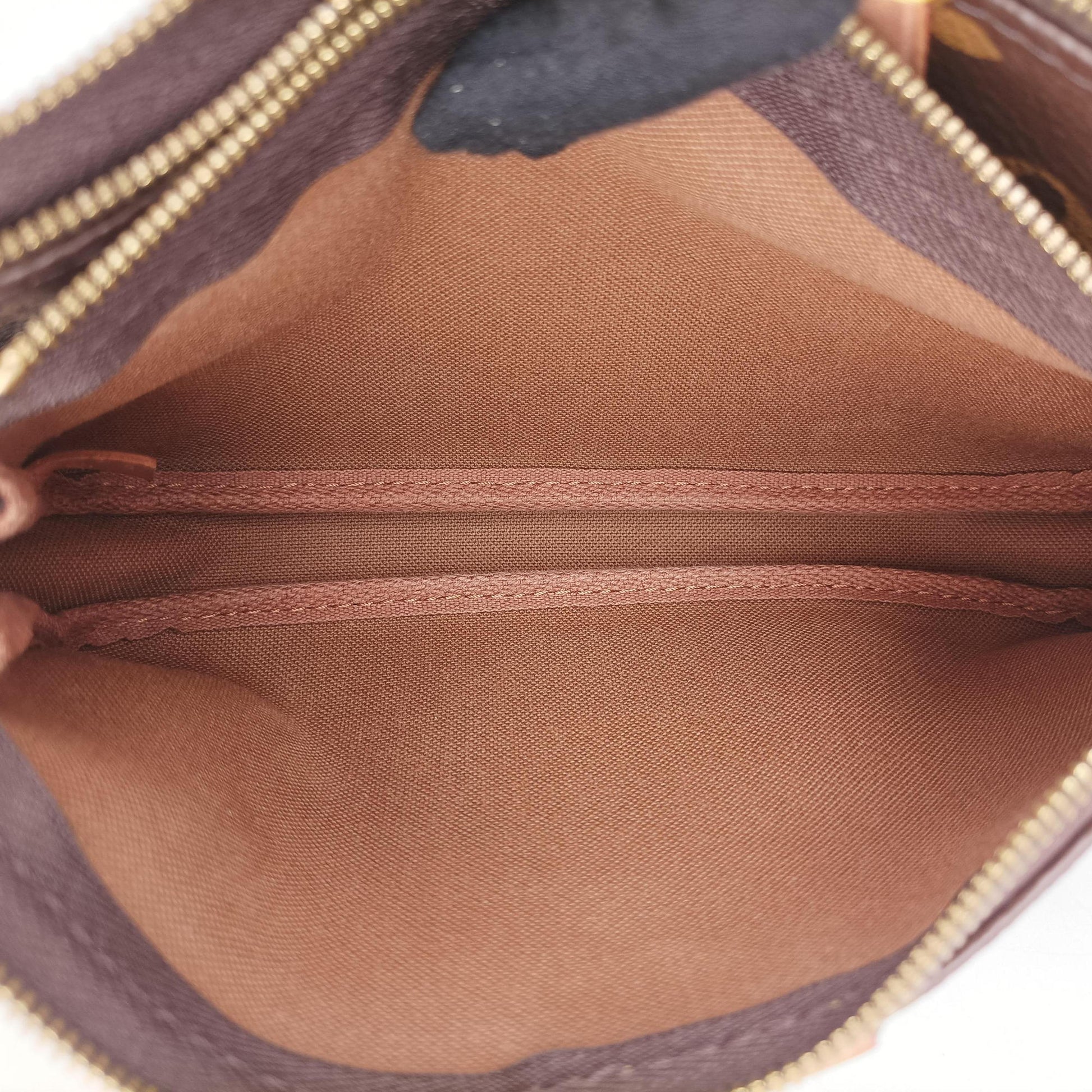 MULTI POCHETTE ACCESSOIRES MARRON×ROSE CLAIRE Monogram Canvas M44840 TA2260ミュルティポシェットアクセソワール マロン×ローズ クレール モノグラムキャンバス M44840 TA2260