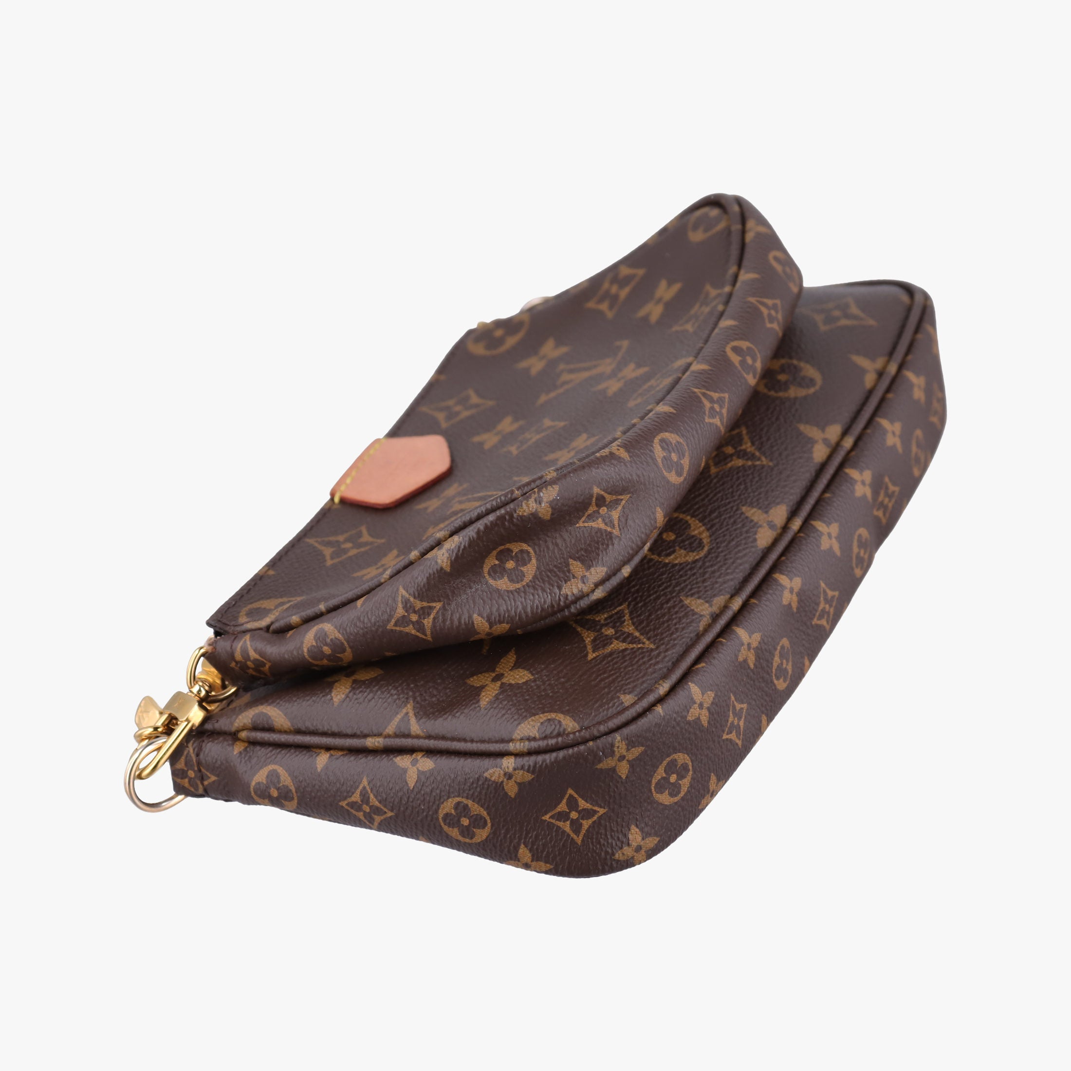 MULTI POCHETTE ACCESSOIRES MARRON×ROSE CLAIRE Monogram Canvas M44840 TA2260ミュルティポシェットアクセソワール マロン×ローズ クレール モノグラムキャンバス M44840 TA2260