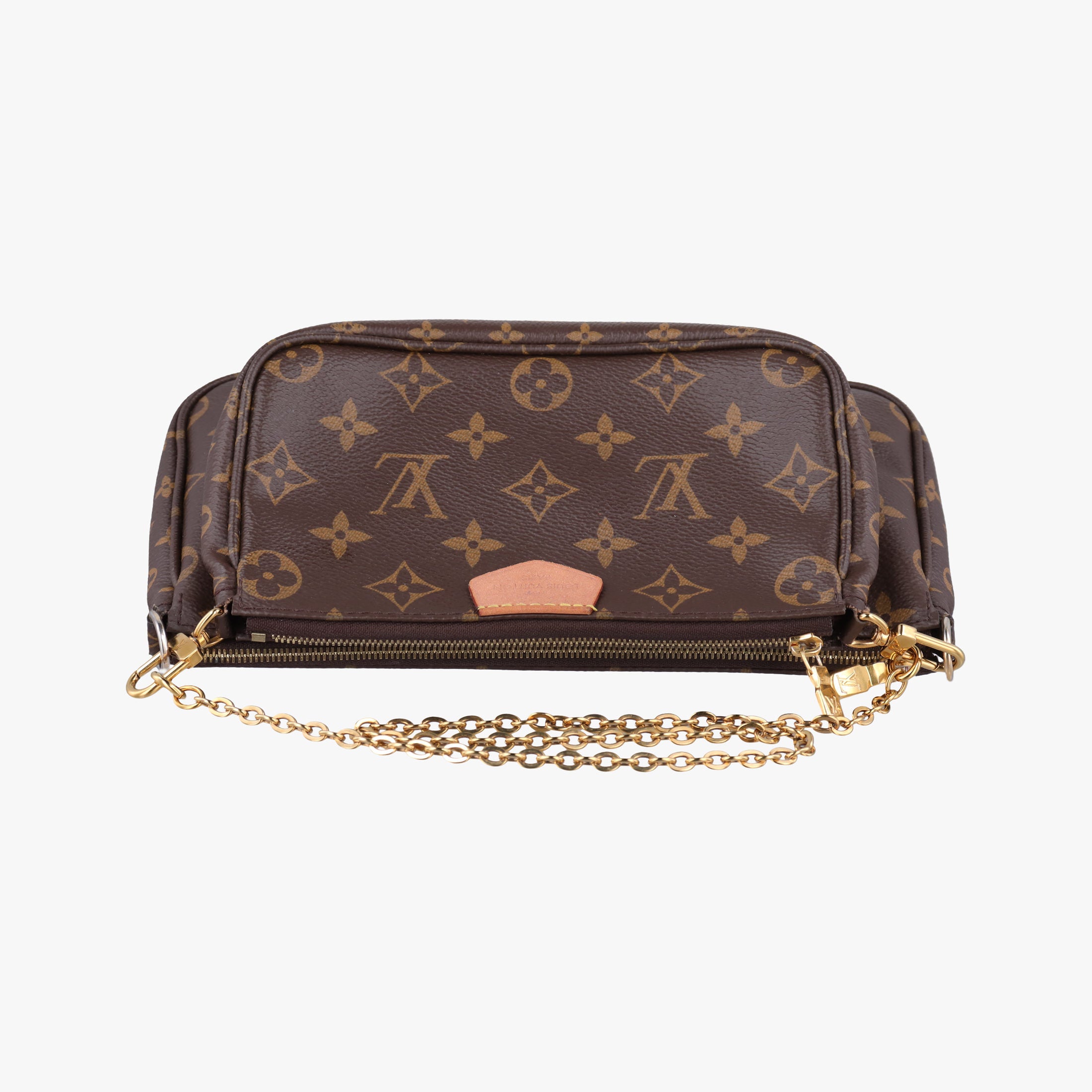 MULTI POCHETTE ACCESSOIRES MARRON×ROSE CLAIRE Monogram Canvas M44840 TA2260ミュルティポシェットアクセソワール マロン×ローズ クレール モノグラムキャンバス M44840 TA2260