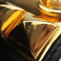 Collier de Chien Black×golden Leather × GP SI▢Qコリエ ド シアン ブラック×ゴールド レザー×GP SI▢Q