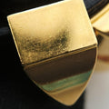 Collier de Chien Black×golden Leather × GP SI▢Qコリエ ド シアン ブラック×ゴールド レザー×GP SI▢Q
