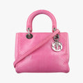 Lady Dior Pink snakeskin 14-BO-0192レディディオール ピンク ヘビ革 14-BO-0192