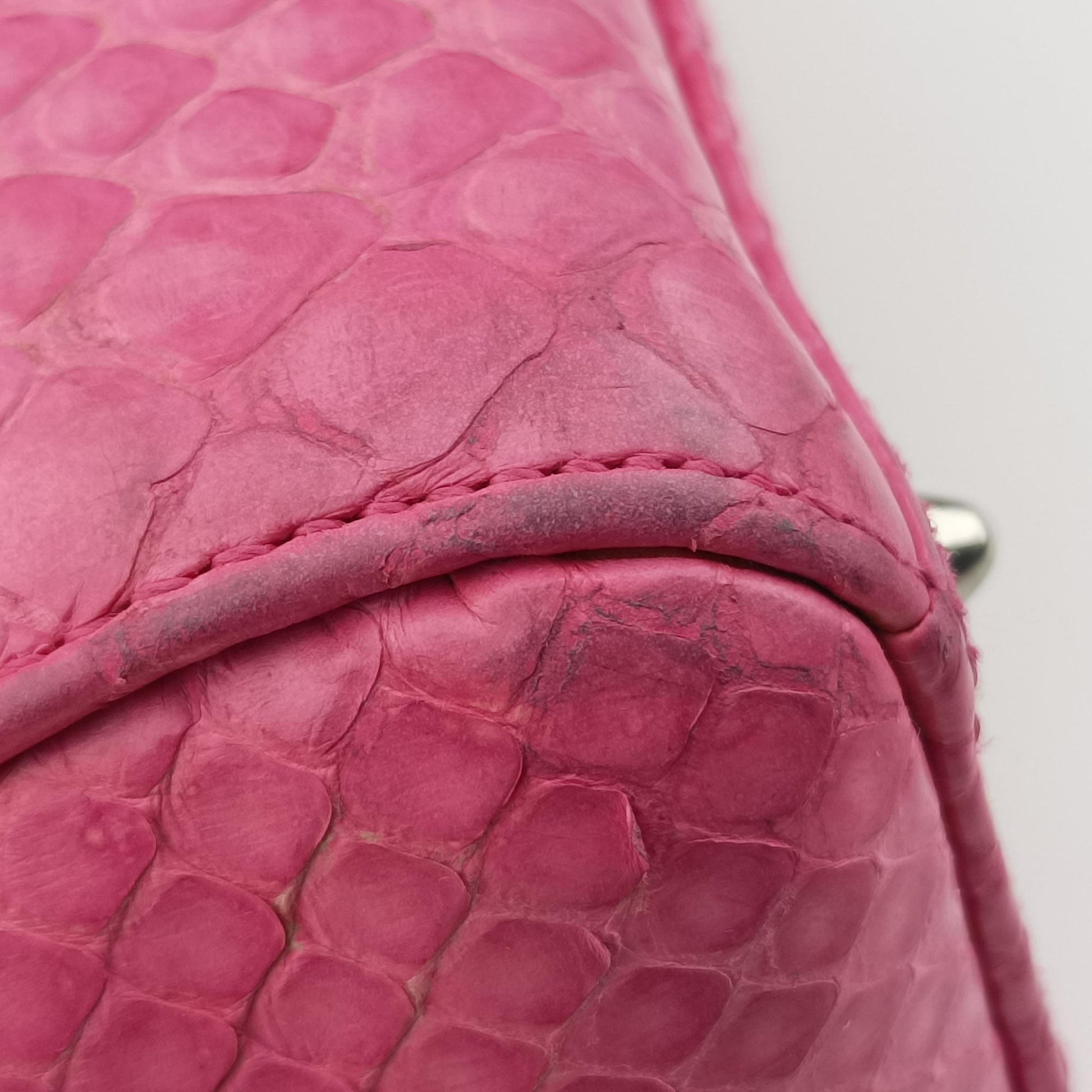 Lady Dior Pink snakeskin 14-BO-0192レディディオール ピンク ヘビ革 14-BO-0192