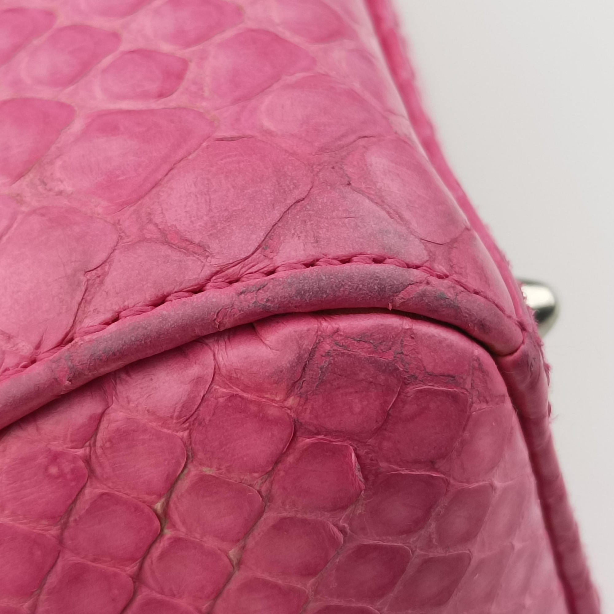Lady Dior Pink snakeskin 14-BO-0192レディディオール ピンク ヘビ革 14-BO-0192