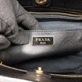 Double Zip Convertible Tote Black×Blue Saffiano Leather×Leather 31/Yダブルジップコンバーチブルトート ブラック×ブルー サフィアーノレザー×レザー 31/Y