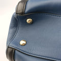 Double Zip Convertible Tote Black×Blue Saffiano Leather×Leather 31/Yダブルジップコンバーチブルトート ブラック×ブルー サフィアーノレザー×レザー 31/Y