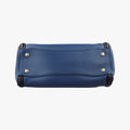 Double Zip Convertible Tote Black×Blue Saffiano Leather×Leather 31/Yダブルジップコンバーチブルトート ブラック×ブルー サフィアーノレザー×レザー 31/Y