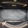 Double Zip Convertible Tote Black×Blue Saffiano Leather×Leather 31/Yダブルジップコンバーチブルトート ブラック×ブルー サフィアーノレザー×レザー 31/Y