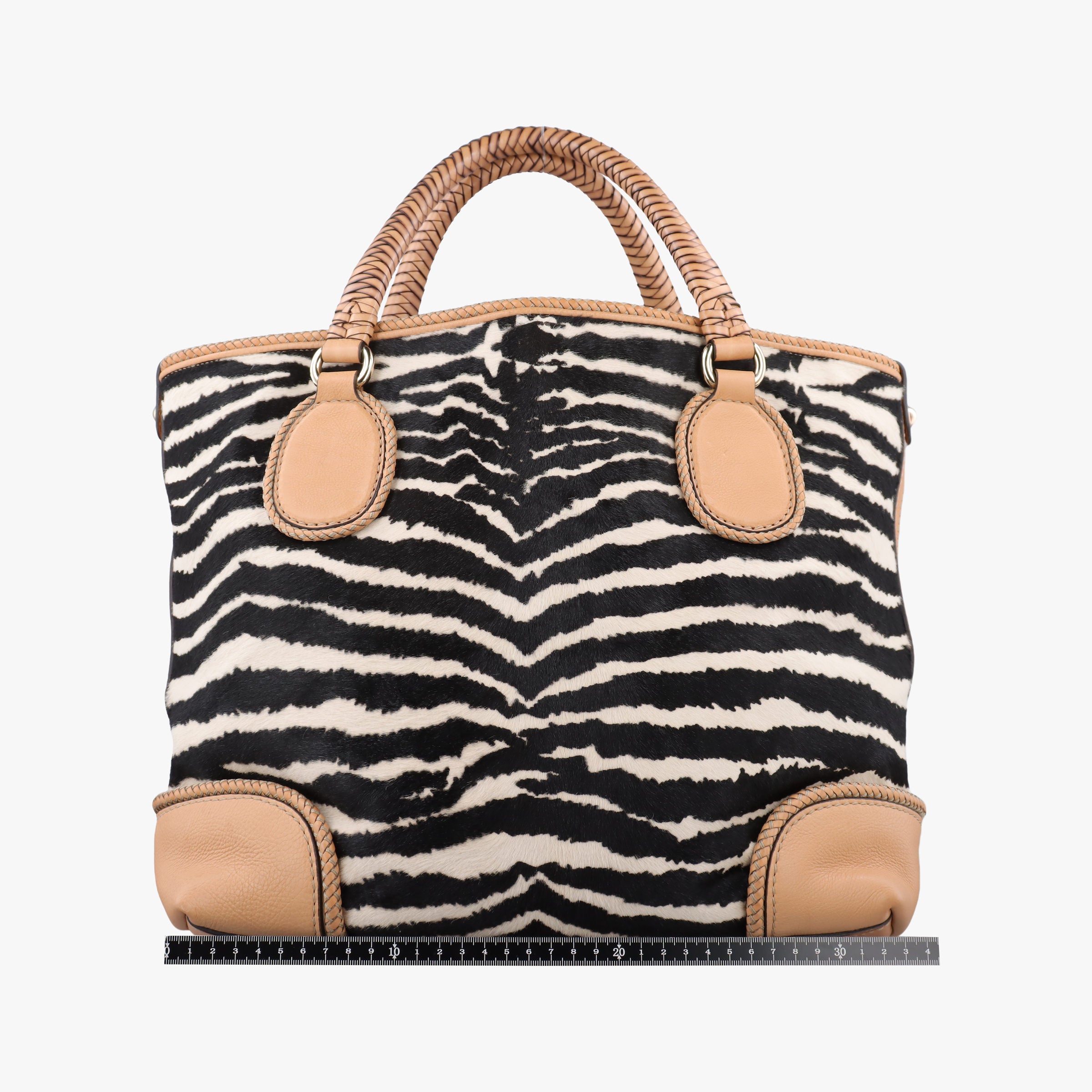 Zebra Printed Marrakech Black×White×Beige ponyhair 257023 C010327055ゼブラプリントマラケシュ ブラック×ホワイト×ベージュ ハラコ 257023 C010327055
