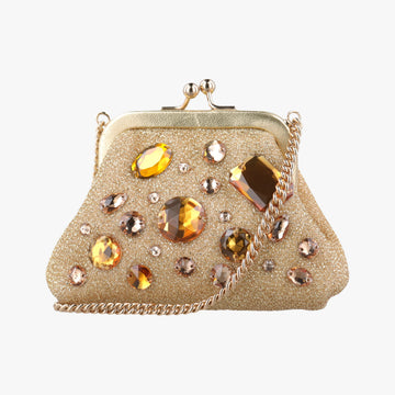 Vanda Golden Glitter fabric ヴァンダ ゴールド グリッター 