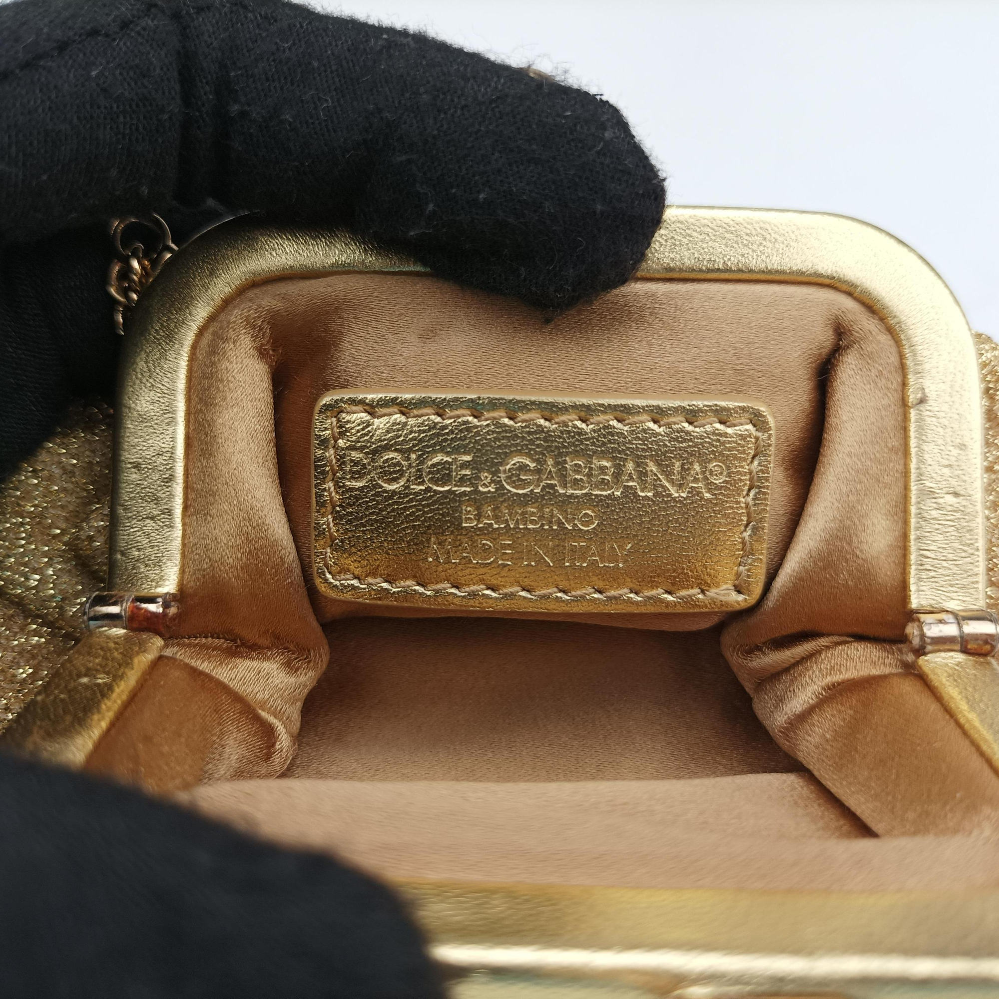 Vanda Golden Glitter fabric ヴァンダ ゴールド グリッター 