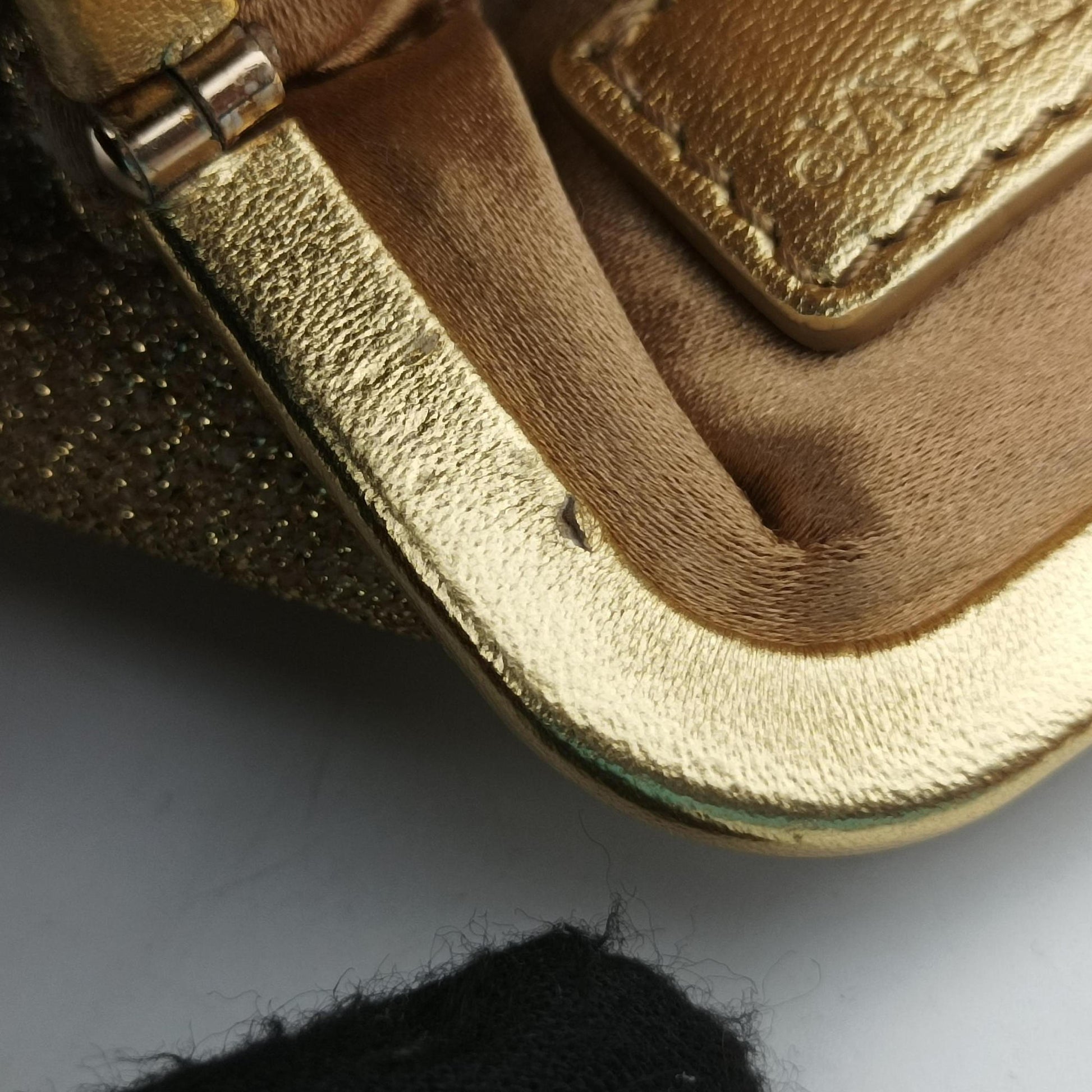 Vanda Golden Glitter fabric ヴァンダ ゴールド グリッター 