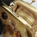 Vanda Golden Glitter fabric ヴァンダ ゴールド グリッター 