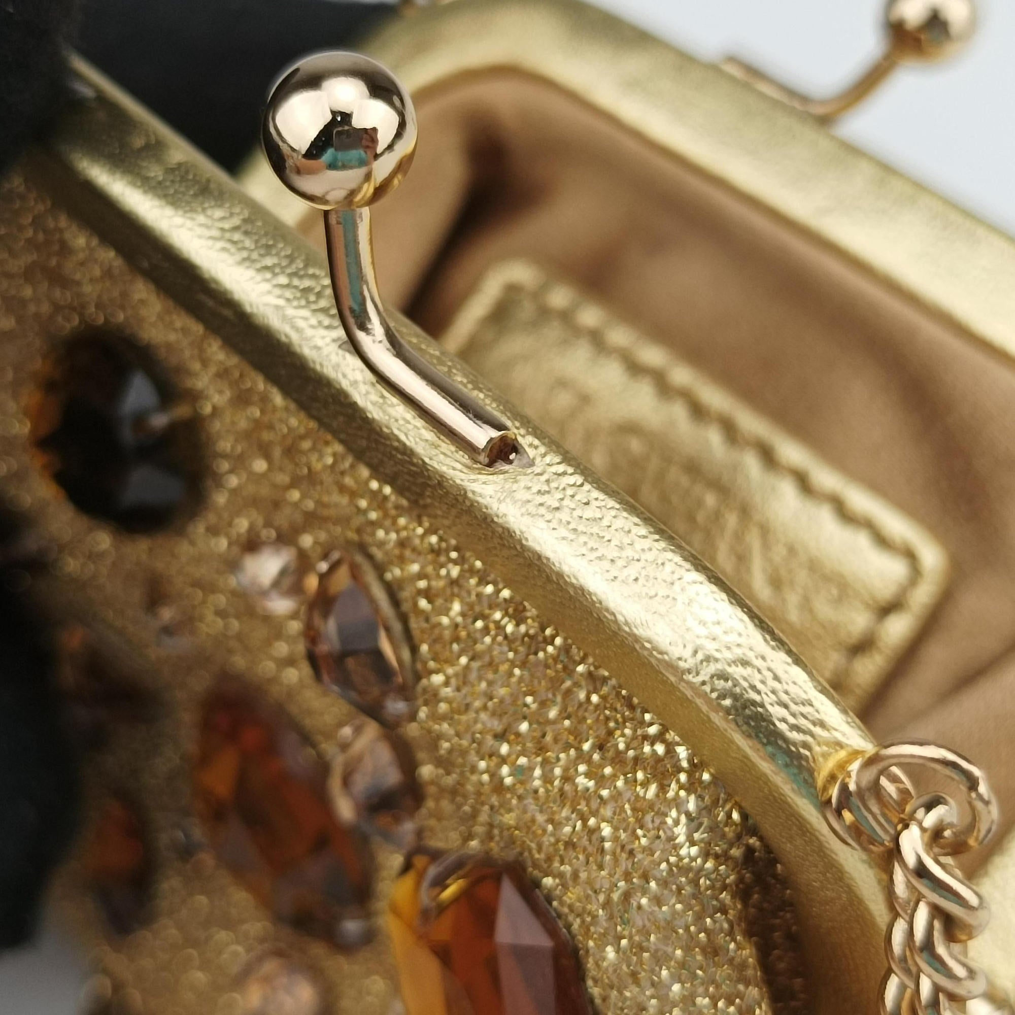 Vanda Golden Glitter fabric ヴァンダ ゴールド グリッター 