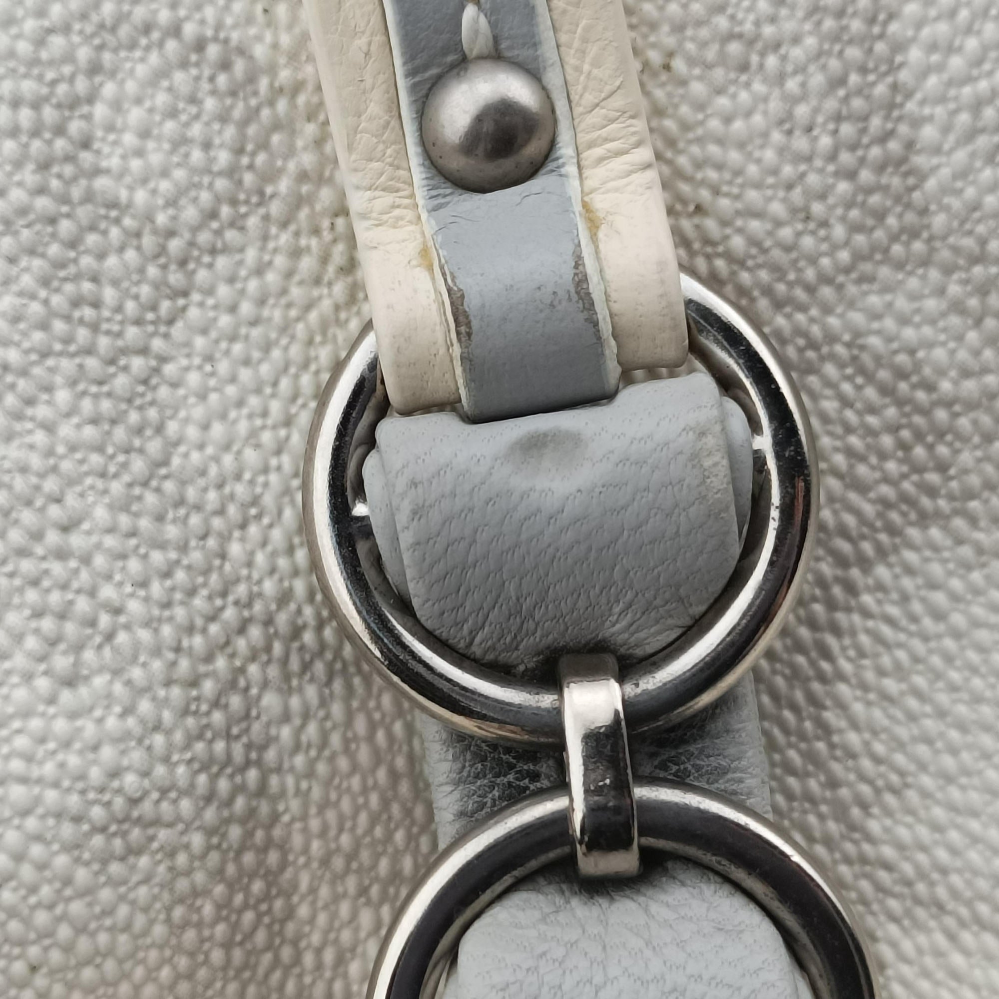 Trotter Romantic Chain Heart White pvc coated canvas 02-BO-0097トロッター ロマンティック チェーン ハート ホワイト pvcコーティングキャンバス 02-BO-0097