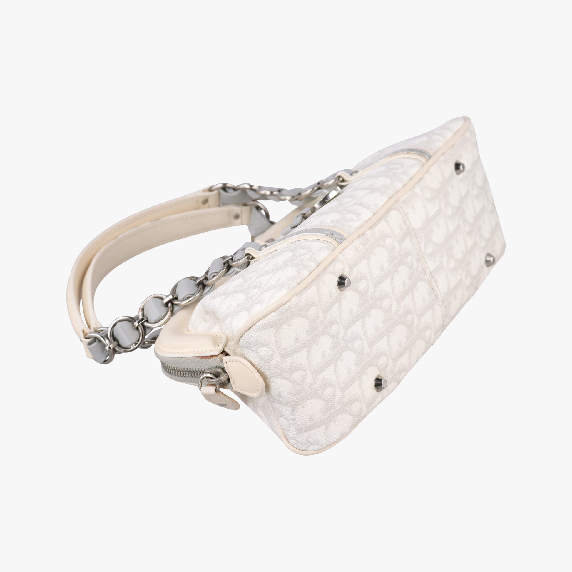 Trotter Romantic Chain Heart White pvc coated canvas 02-BO-0097トロッター ロマンティック チェーン ハート ホワイト pvcコーティングキャンバス 02-BO-0097