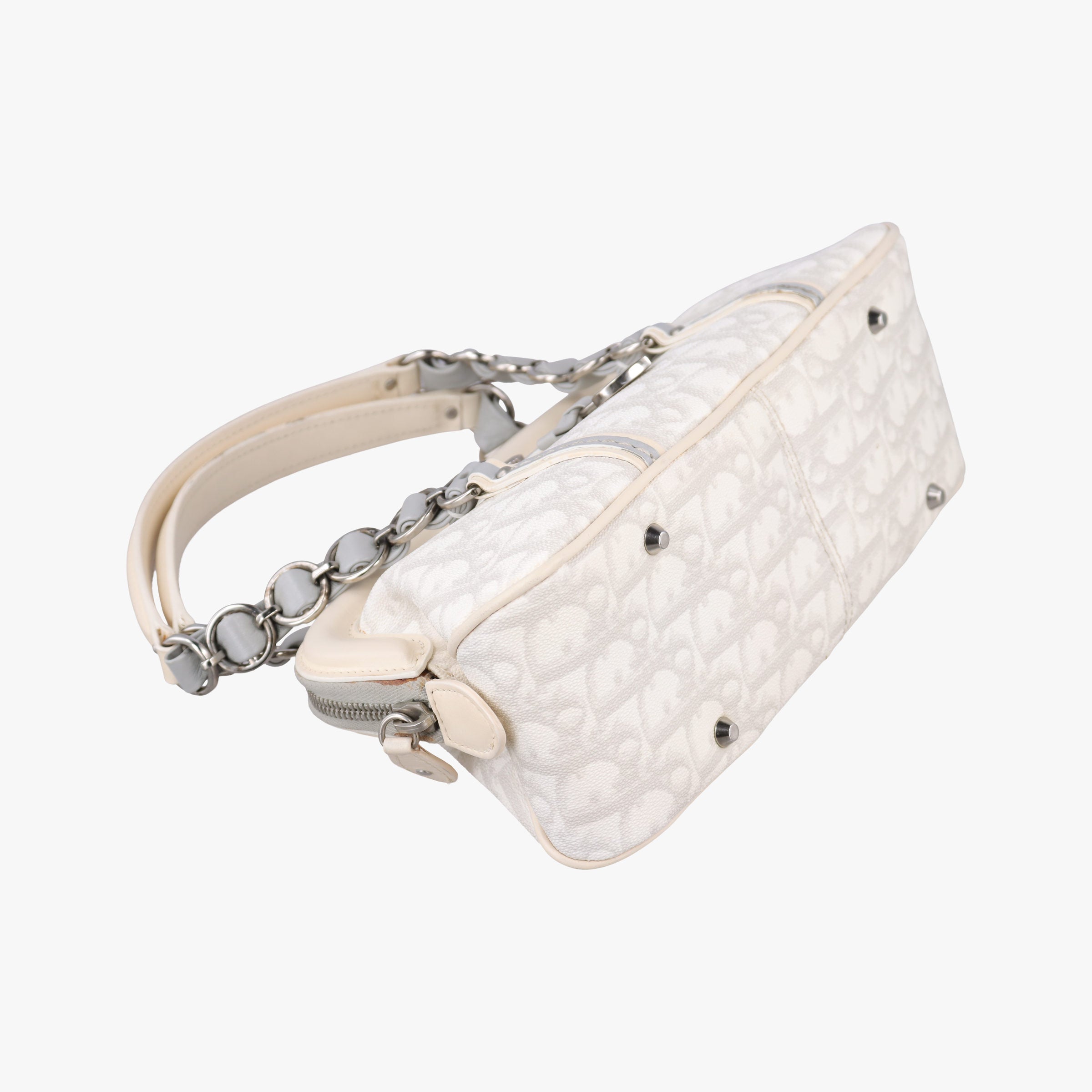 Trotter Romantic Chain Heart White pvc coated canvas 02-BO-0097トロッター ロマンティック チェーン ハート ホワイト pvcコーティングキャンバス 02-BO-0097