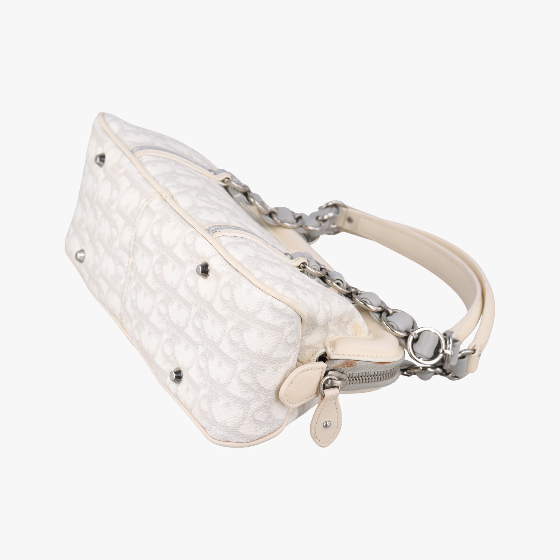 Trotter Romantic Chain Heart White pvc coated canvas 02-BO-0097トロッター ロマンティック チェーン ハート ホワイト pvcコーティングキャンバス 02-BO-0097
