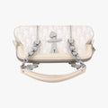 Trotter Romantic Chain Heart White pvc coated canvas 02-BO-0097トロッター ロマンティック チェーン ハート ホワイト pvcコーティングキャンバス 02-BO-0097