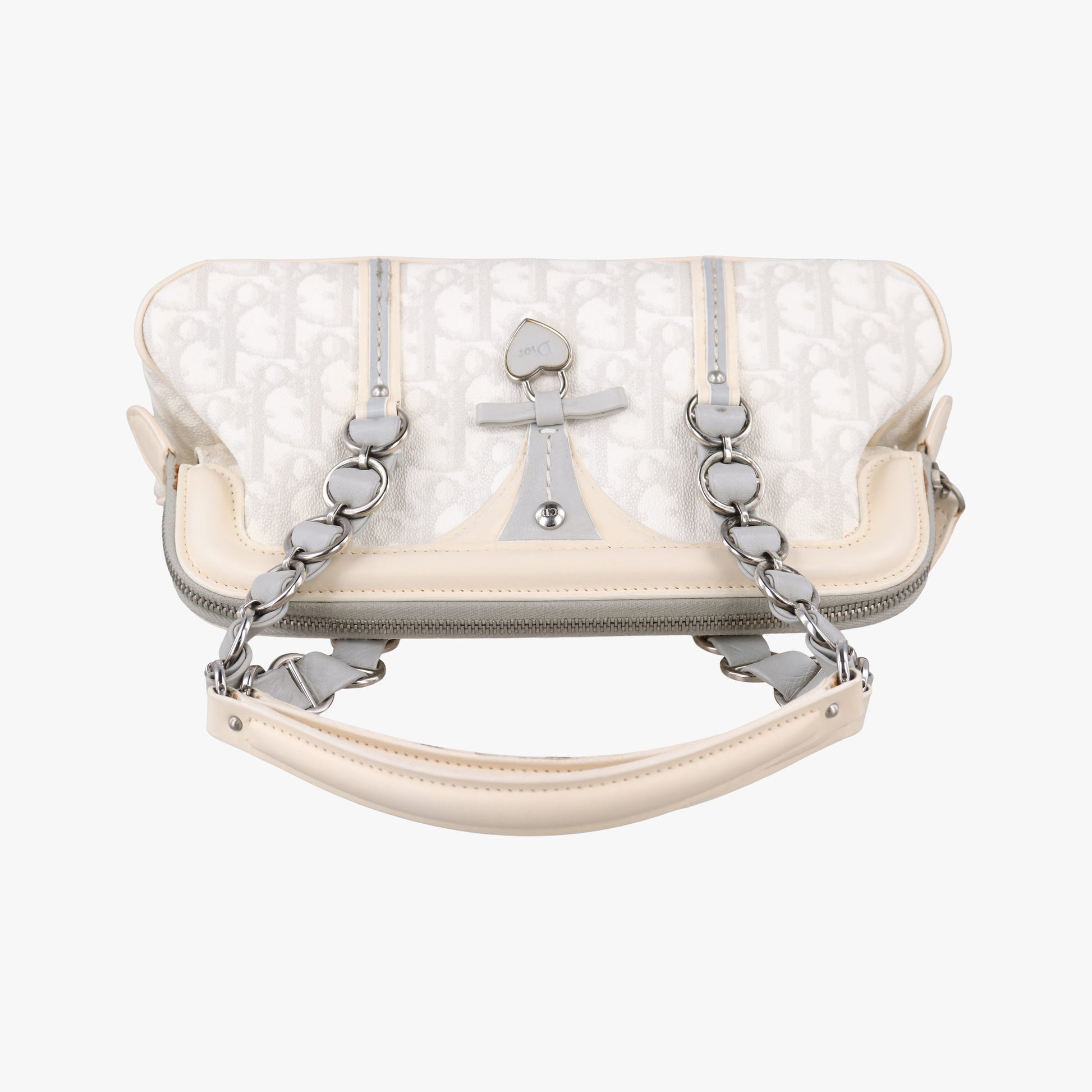 Trotter Romantic Chain Heart White pvc coated canvas 02-BO-0097トロッター ロマンティック チェーン ハート ホワイト pvcコーティングキャンバス 02-BO-0097