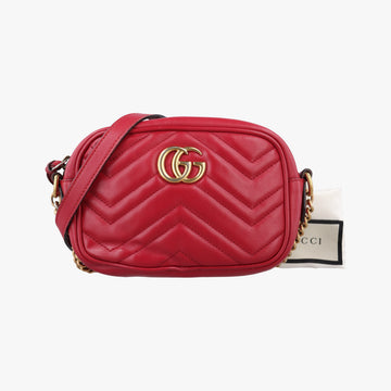 GG Marmont Red Leather 448065 A022764301GGマーモント レッド レザー 448065 A022764301