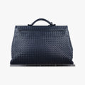 Intrecciato Navy lambskin B03058739Rイントレチャート ネイビー ラムスキン B03058739R