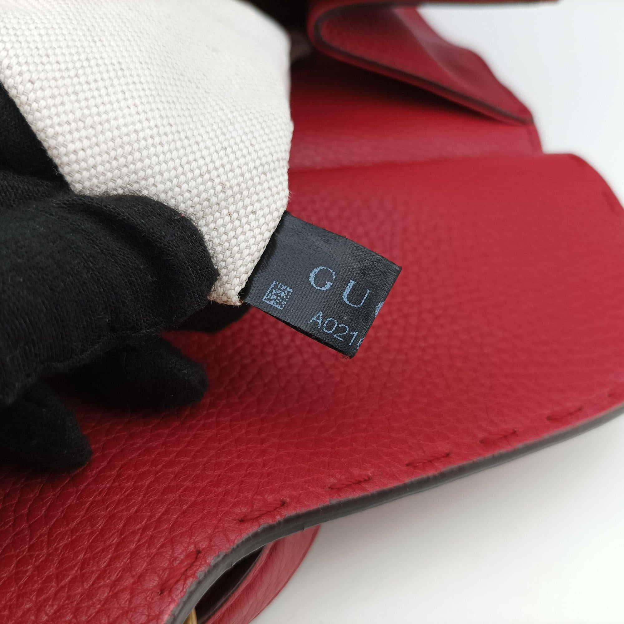 GG Marmont Red Leather 421890 A021692032GGマーモント レッド レザー 421890 A021692032