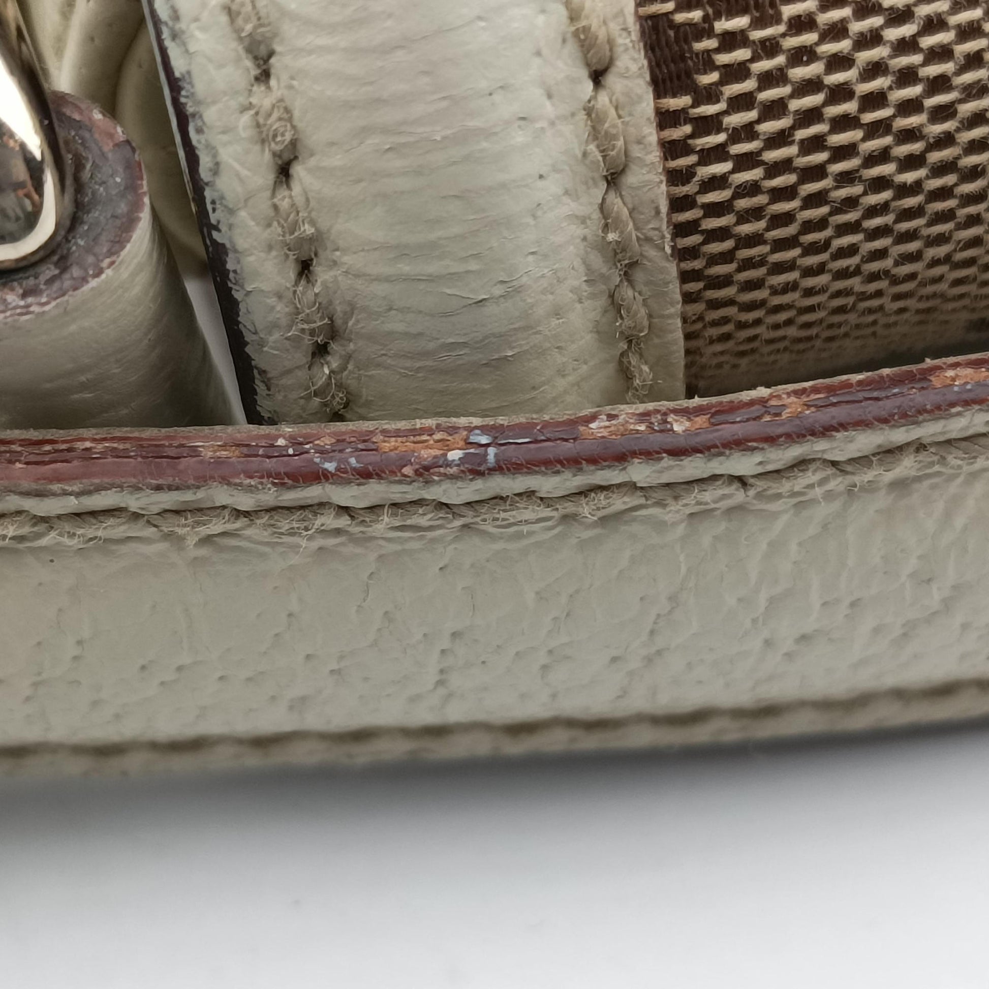 Web Treasure Flap White×Multicolour Leather×Canvas 145999 ウェブ トレジャー フラップ ホワイト レザー×キャンバス 145999 
