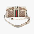 Web Treasure Flap White×Multicolour Leather×Canvas 145999 ウェブ トレジャー フラップ ホワイト レザー×キャンバス 145999 
