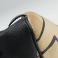31 Rue Cambon Graffiti Mini Boston Beige × Black Coated Canvas 1103321331ルカンボン グラフィティ ミニボストン ベージュ × ブラック コーティングキャンバス 11033213