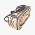 31 Rue Cambon Graffiti Mini Boston Beige × Black Coated Canvas 1103321331ルカンボン グラフィティ ミニボストン ベージュ × ブラック コーティングキャンバス 11033213