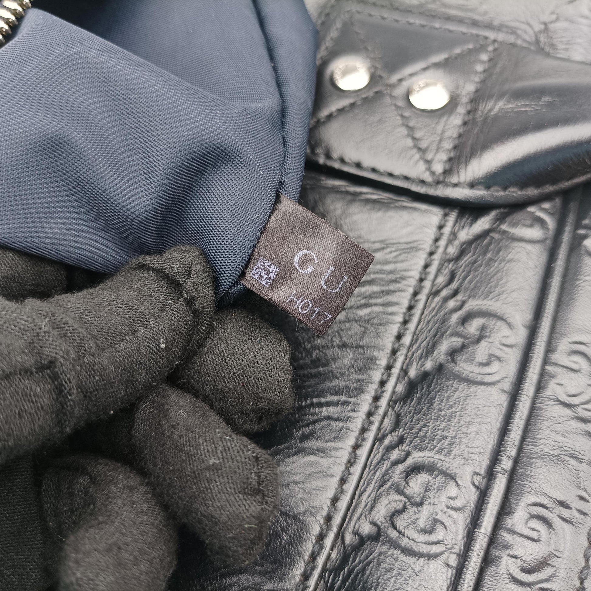 Guccissima Briefcase Business Black Leather 328937 H017539867グッチシマ ブリーフケース ビジネス ブラック レザー 328937 H017539867