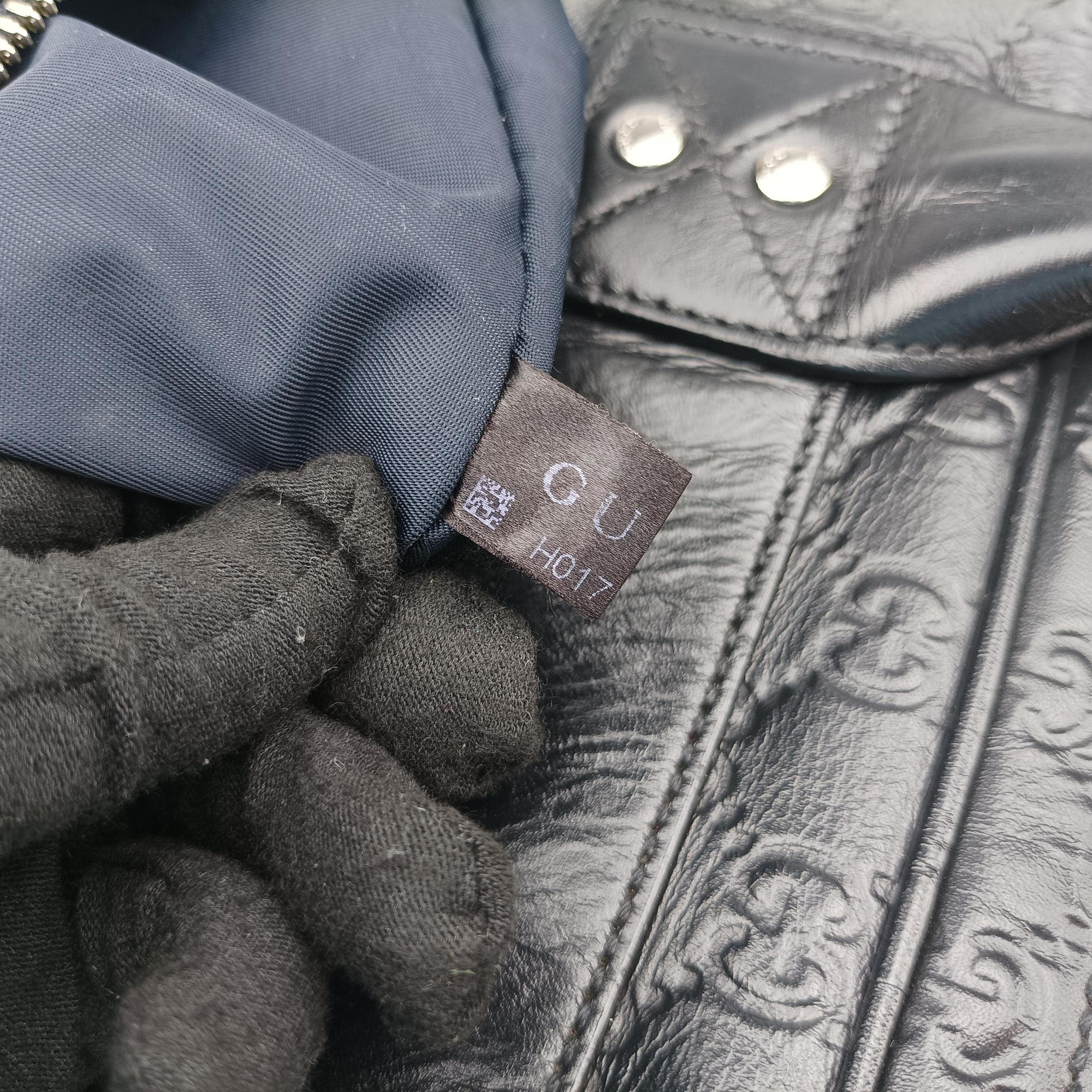 Guccissima Briefcase Business Black Leather 328937 H017539867グッチシマ ブリーフケース ビジネス ブラック レザー 328937 H017539867