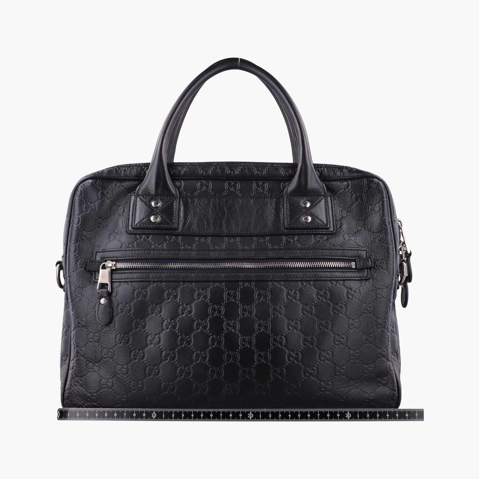 Guccissima Briefcase Business Black Leather 328937 H017539867グッチシマ ブリーフケース ビジネス ブラック レザー 328937 H017539867