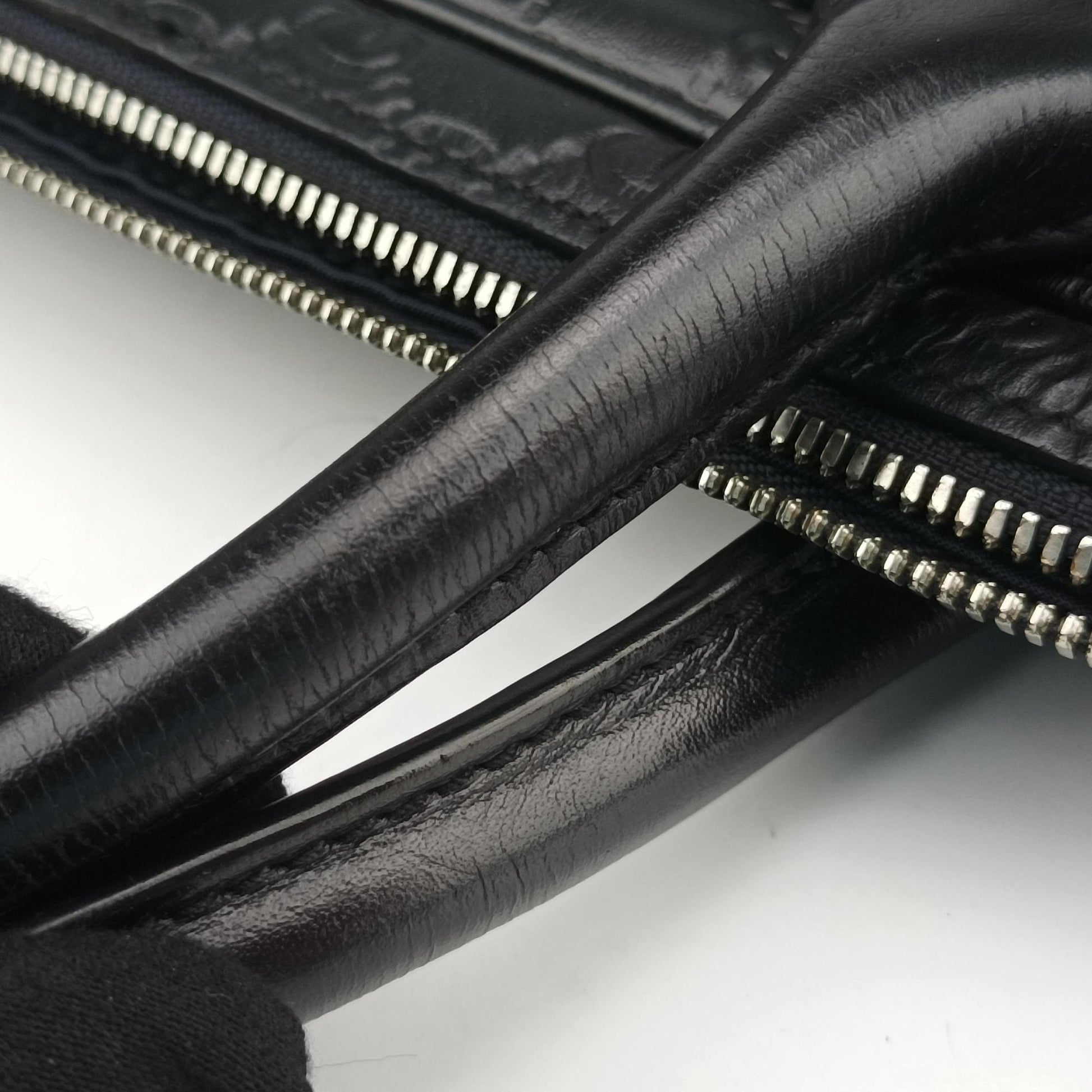 Guccissima Briefcase Business Black Leather 328937 H017539867グッチシマ ブリーフケース ビジネス ブラック レザー 328937 H017539867