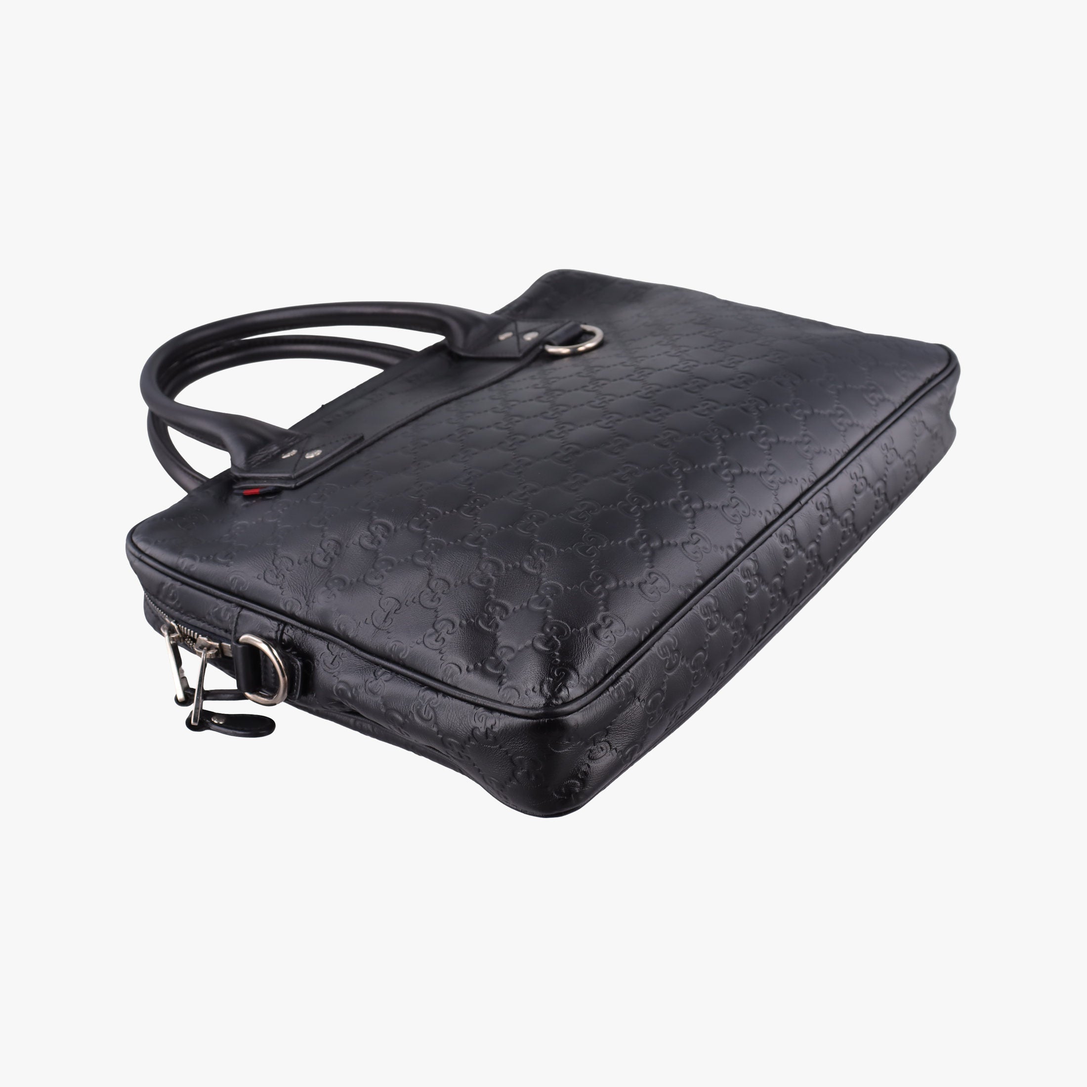 Guccissima Briefcase Business Black Leather 328937 H017539867グッチシマ ブリーフケース ビジネス ブラック レザー 328937 H017539867